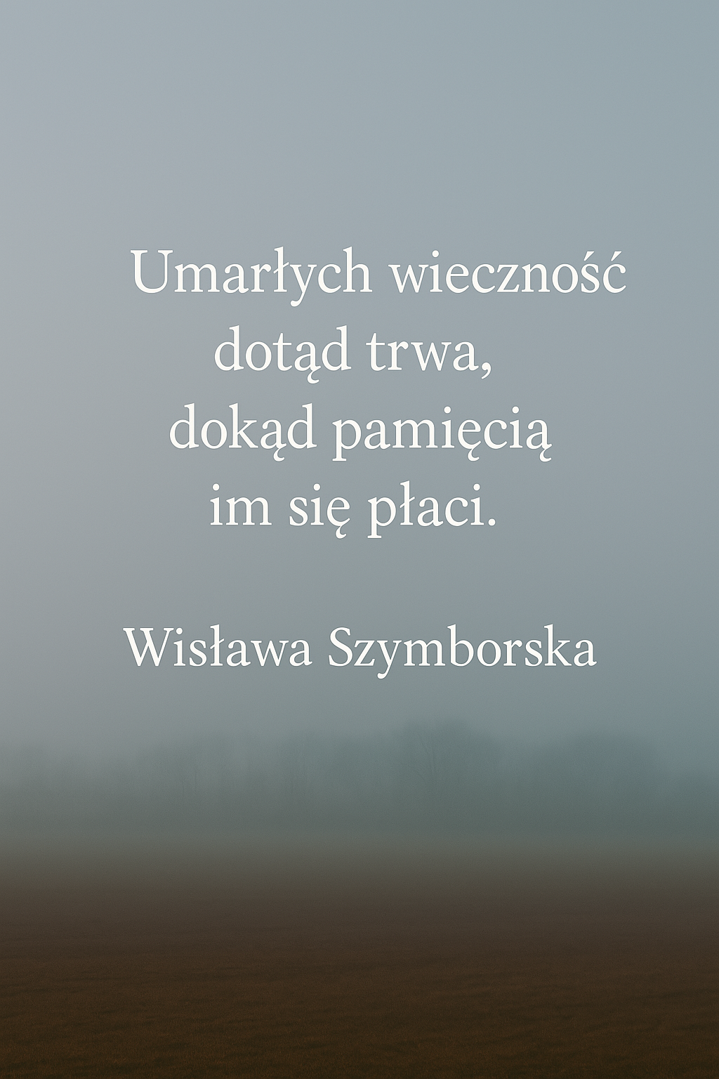 szymborska cytaty o śmierci